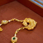 新中式多寶項鍊多寶珐琅配件錦鯉如意鎖項鍊「圓滿開運」【首廟天壇天公廟祈福加持】