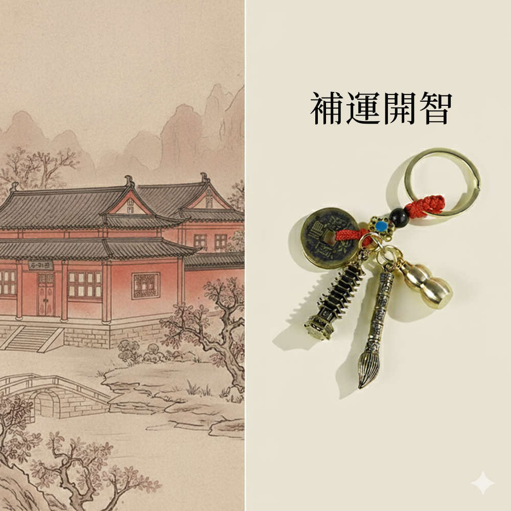 北斗開智「好成績系列」文昌塔四寶掛件【佛光山高雄祈福加持】