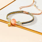 南紅瑪瑙S925純銀蓮花編織手繩「圓滿開運」【首廟天壇天公廟祈福加持】