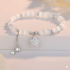 仿貓眼石S925純銀山茶花流蘇手串「圓滿開運」【首廟天壇天公廟祈福加持】