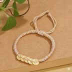 S925純銀五帝錢手繩編織彩繩「財運來」【首廟天壇天公廟祈福加持】