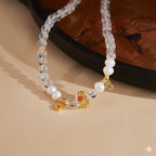 天然淡水珍珠白水晶「來財系列」項鍊 【祈福加持】