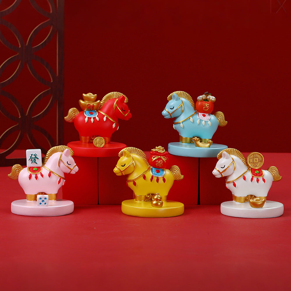 樹脂馬上有錢手機支架（紅色）【祈福加持】