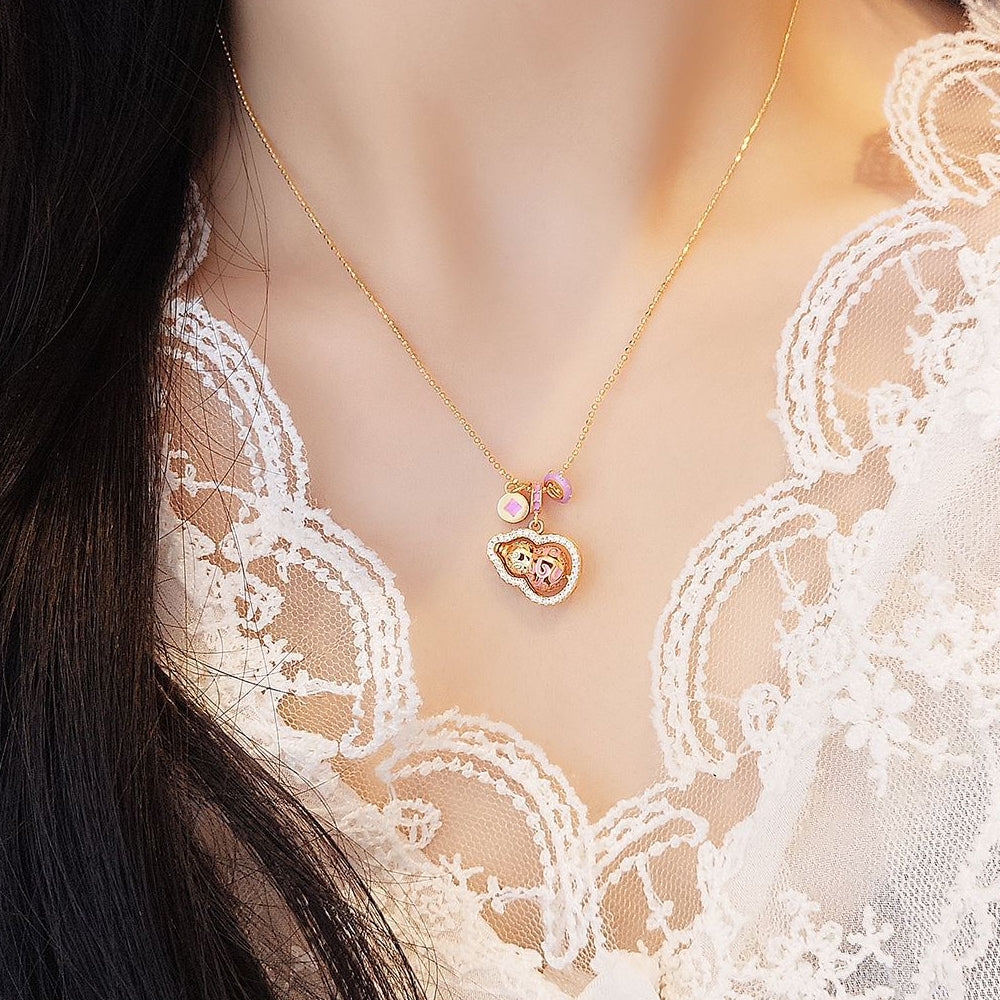 s925純銀珐琅「好運顺」祥云靈動葫蘆項鍊 【祈福加持】