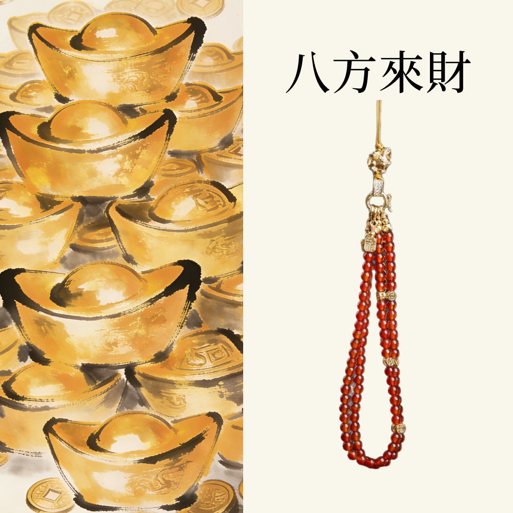 馬年本命年新年「馬上有福」小掛件手機掛鏈 【祈福加持】