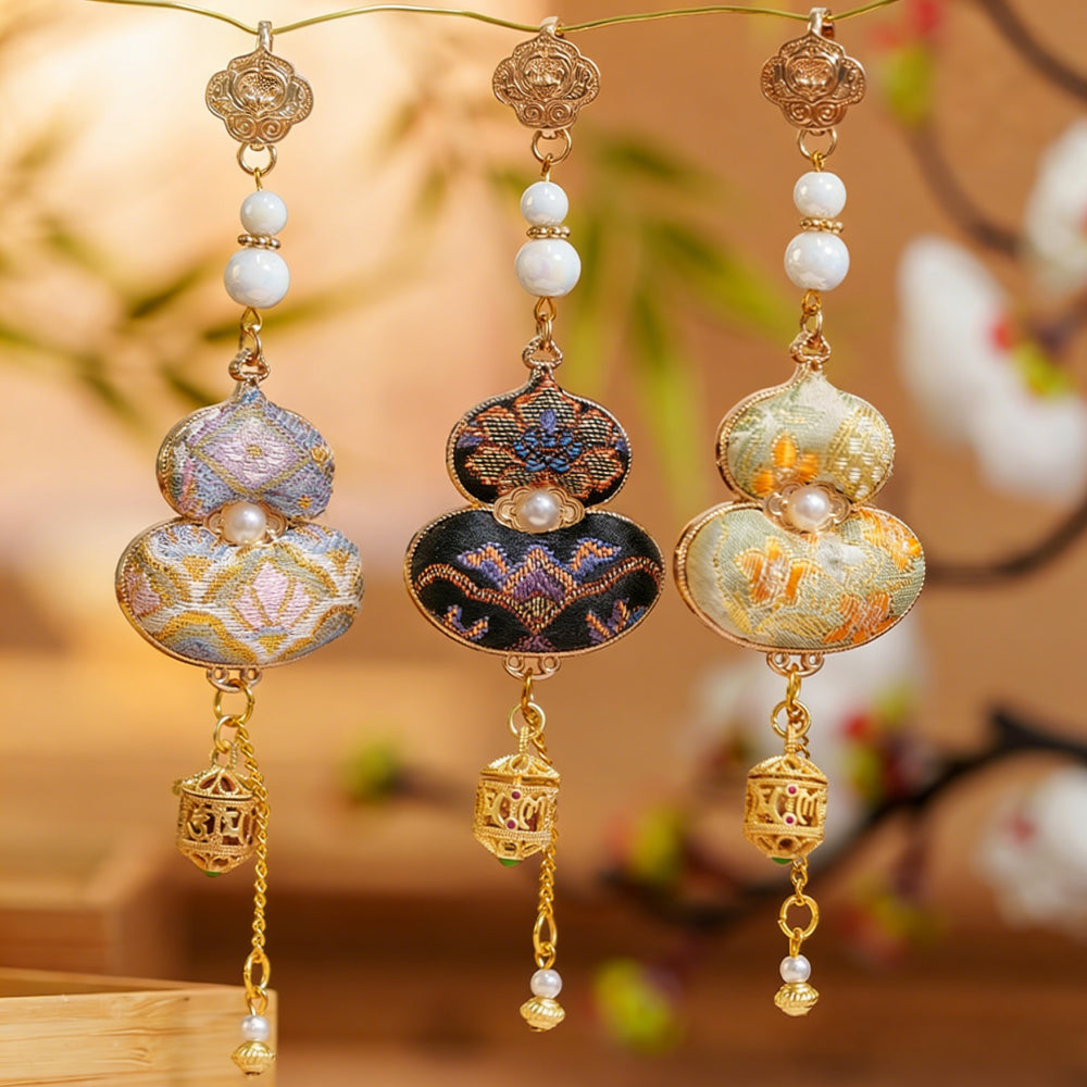 宋錦香囊「馬上有福」手工古風鏤空香薰掛件 【平安加持】