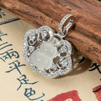 且喜且樂·s925純銀如意水沫玉葫蘆祥云鎖吊墜「圓滿開運」【首廟天壇天公廟祈福加持】