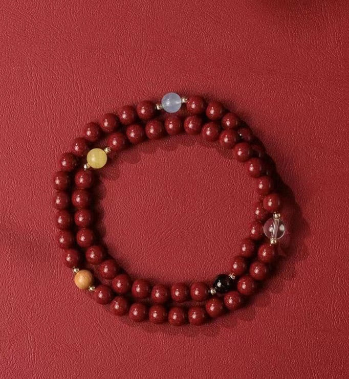 多宝五行朱砂「平安順系列」手串 【鹿耳門天后宮祈福加持】